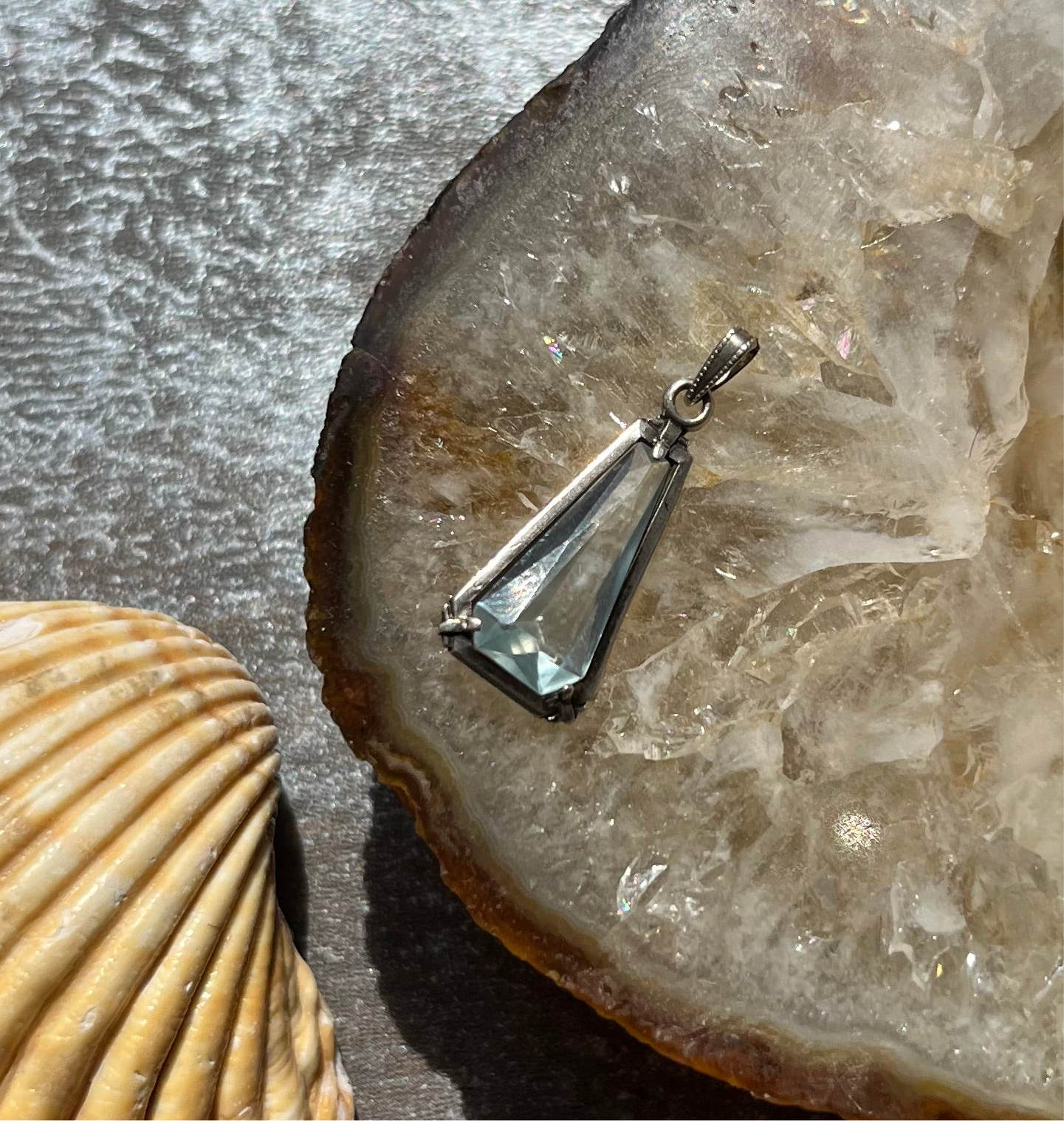 Antik Art Deco Anhänger 835 Silber