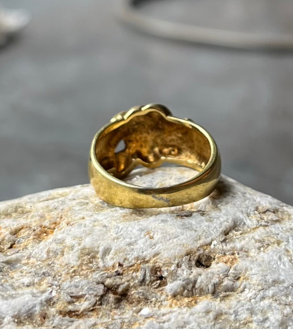Vergoldeter Vintage Ring