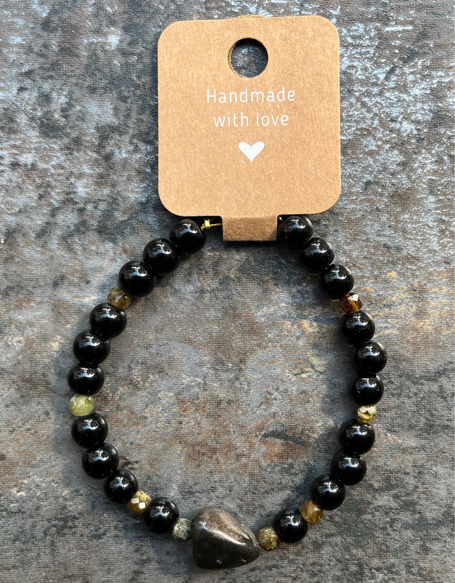 Unikat Handgemachtes Onyx Armband