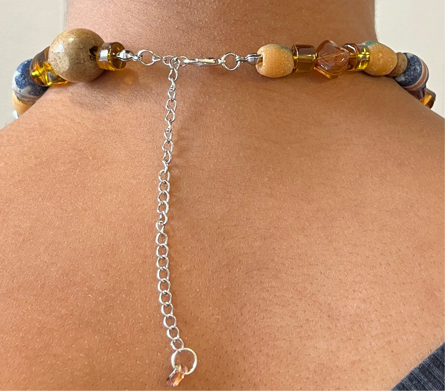 Handmade Halskette mit Vintage Perlen