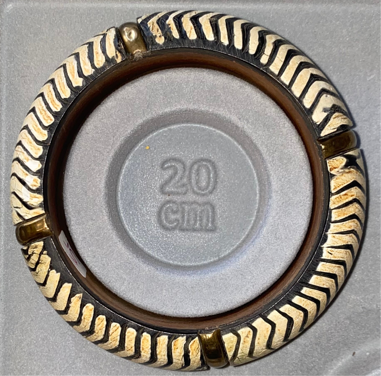 Vintage Armreif Schwarz-Weiß