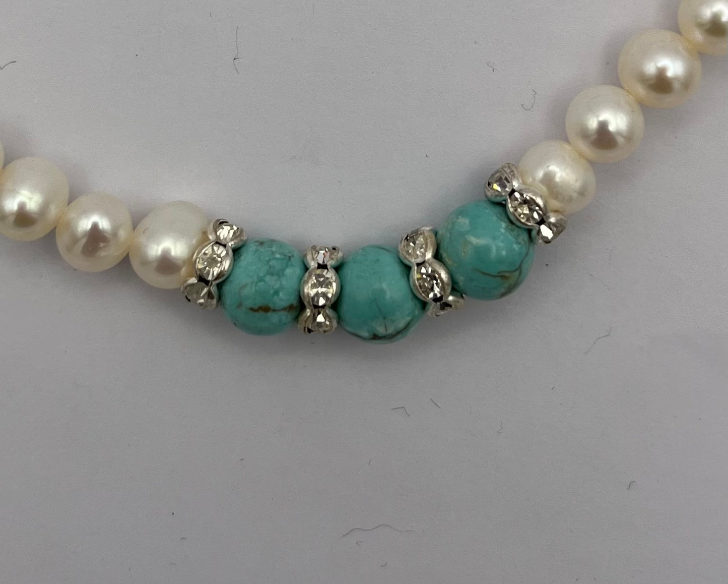 Preloved Set mit Perlen und Glitzersteinchen