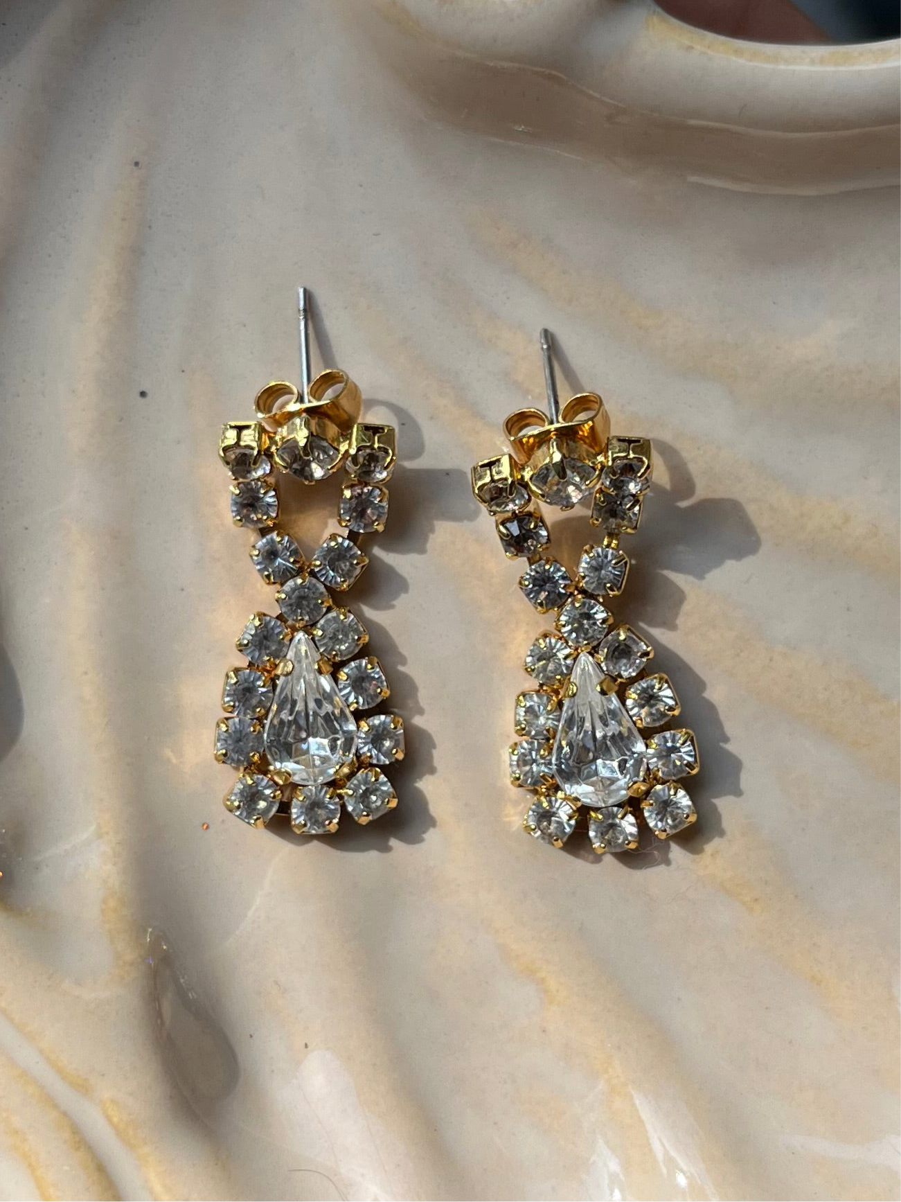 Set Glitzernde Halskette & Ohrringe