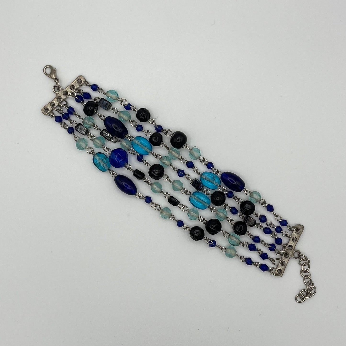 Breites preloved Perlenarmband