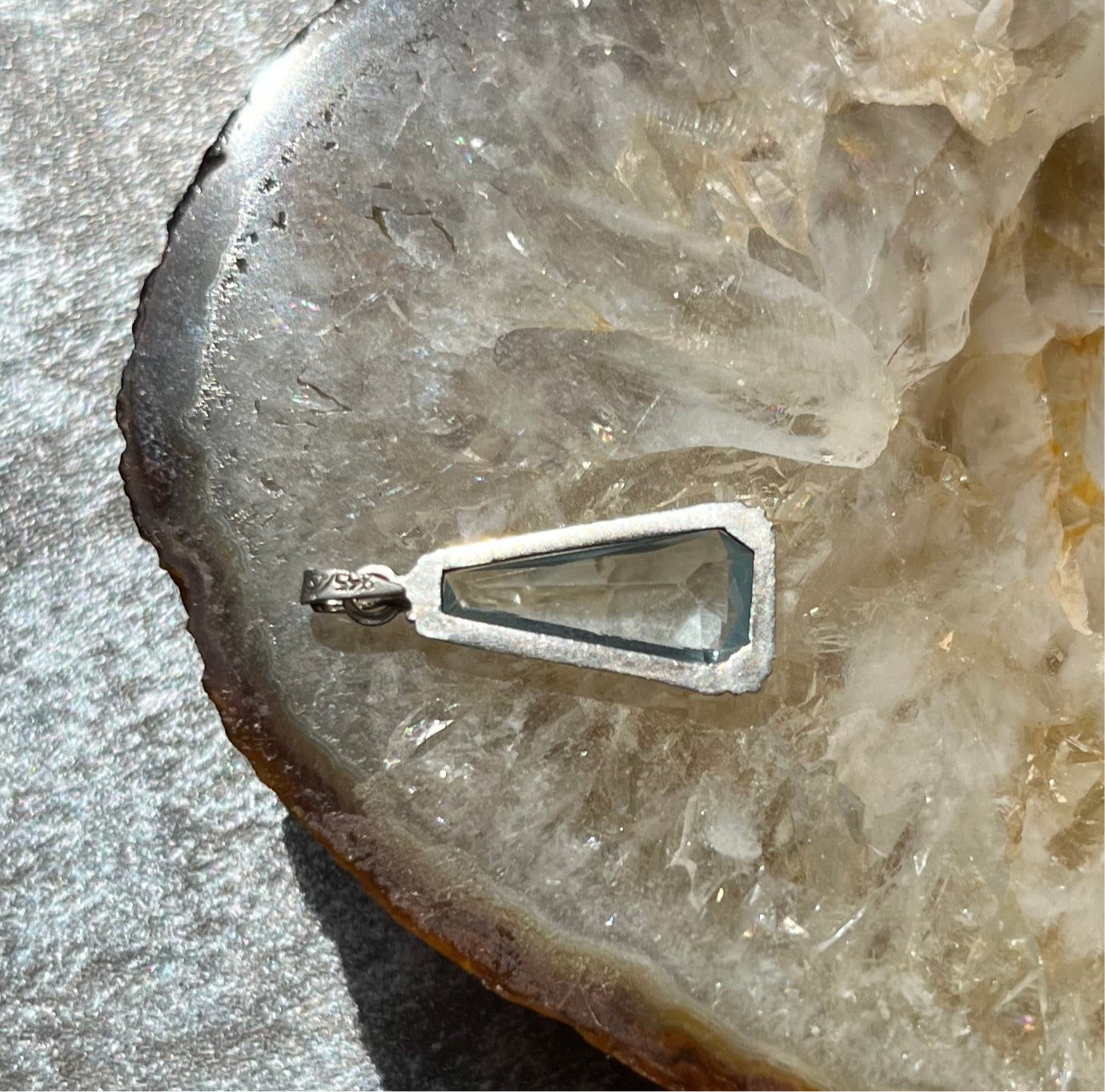 Antik Art Deco Anhänger 835 Silber