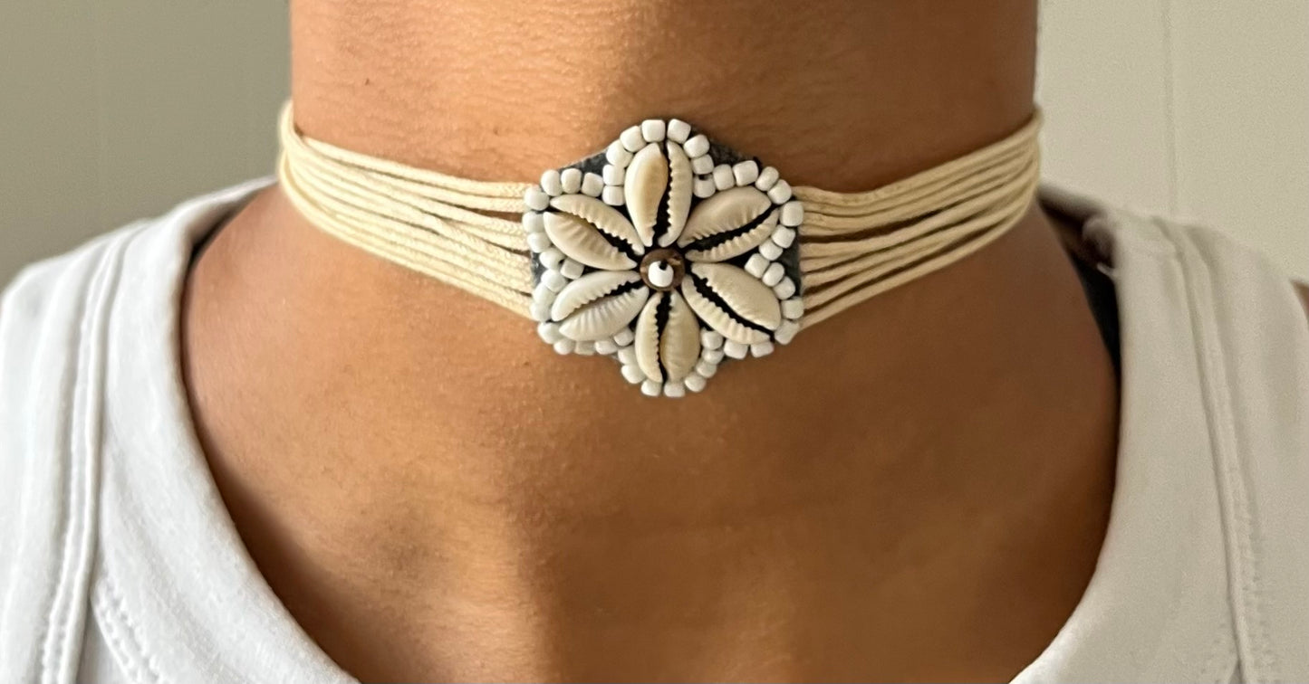 Hippie/Boho Muschel Choker