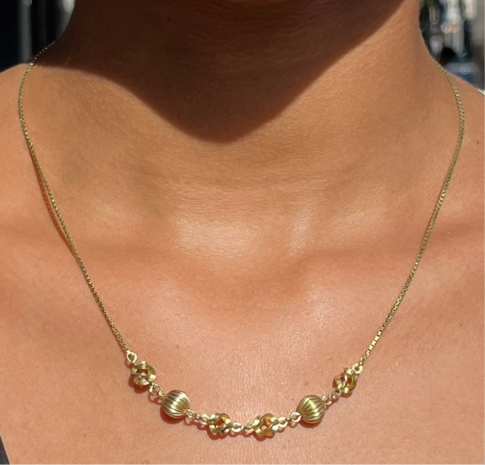 Vintage Kette + passendes Armband American Double