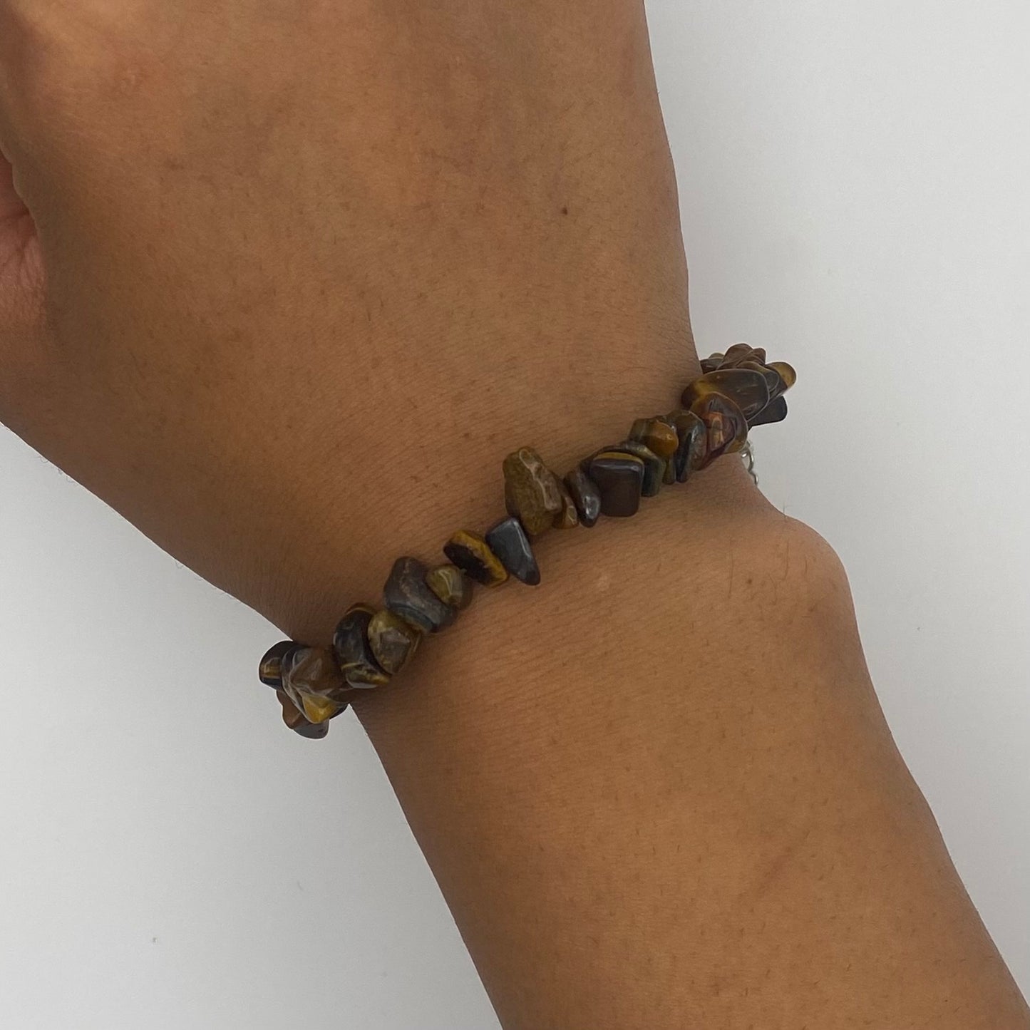 Edelstein-Armband mit Tigerauge
