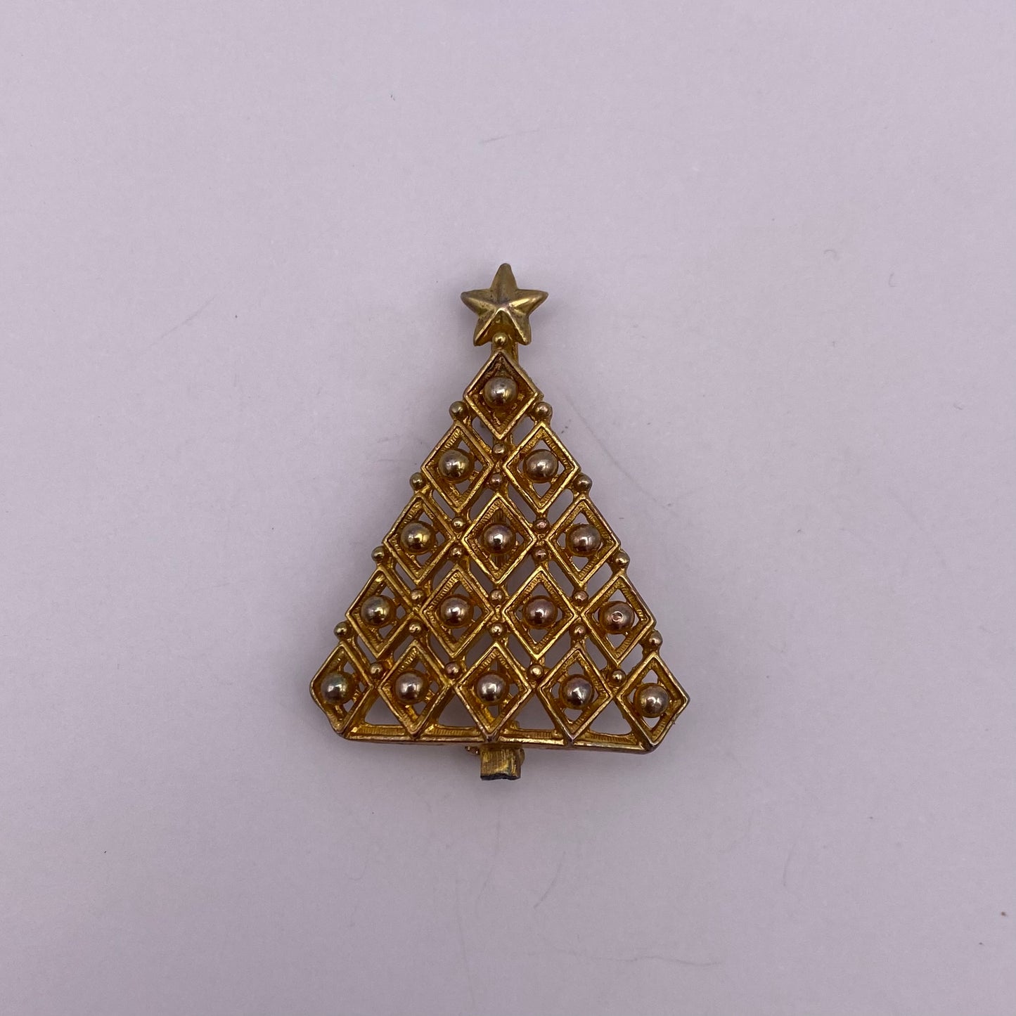 Vintage Weihnachtsbaum Brosche