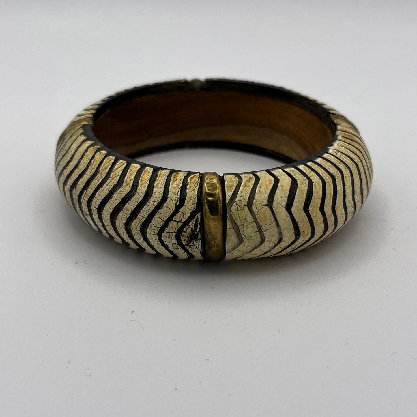 Vintage Armreif Schwarz-Weiß
