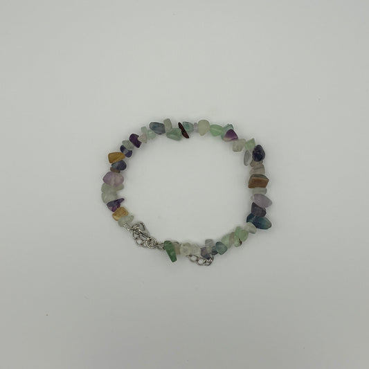 Edelstein-Armband mit Flourit-Mix