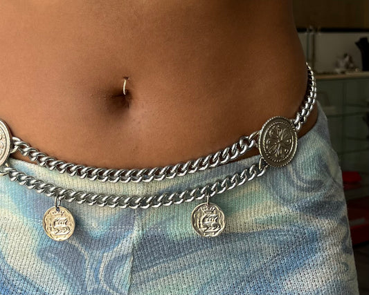 Bauchkette / Taillengürtel mit Münzen