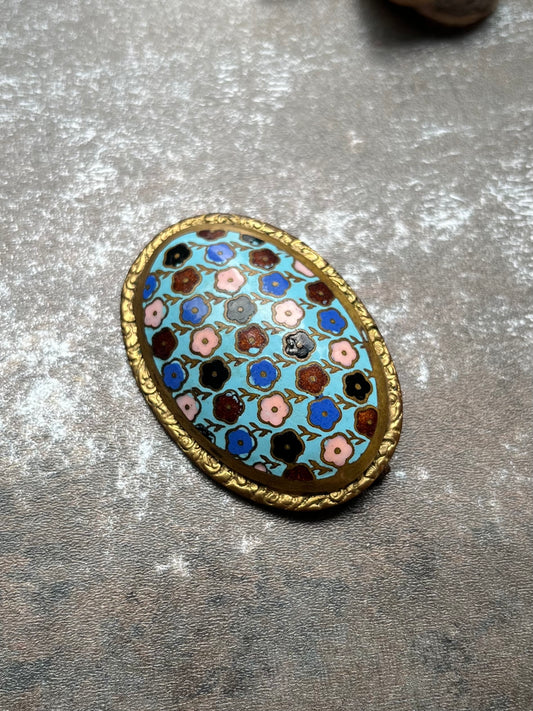 Vintage Emaille-Brosche