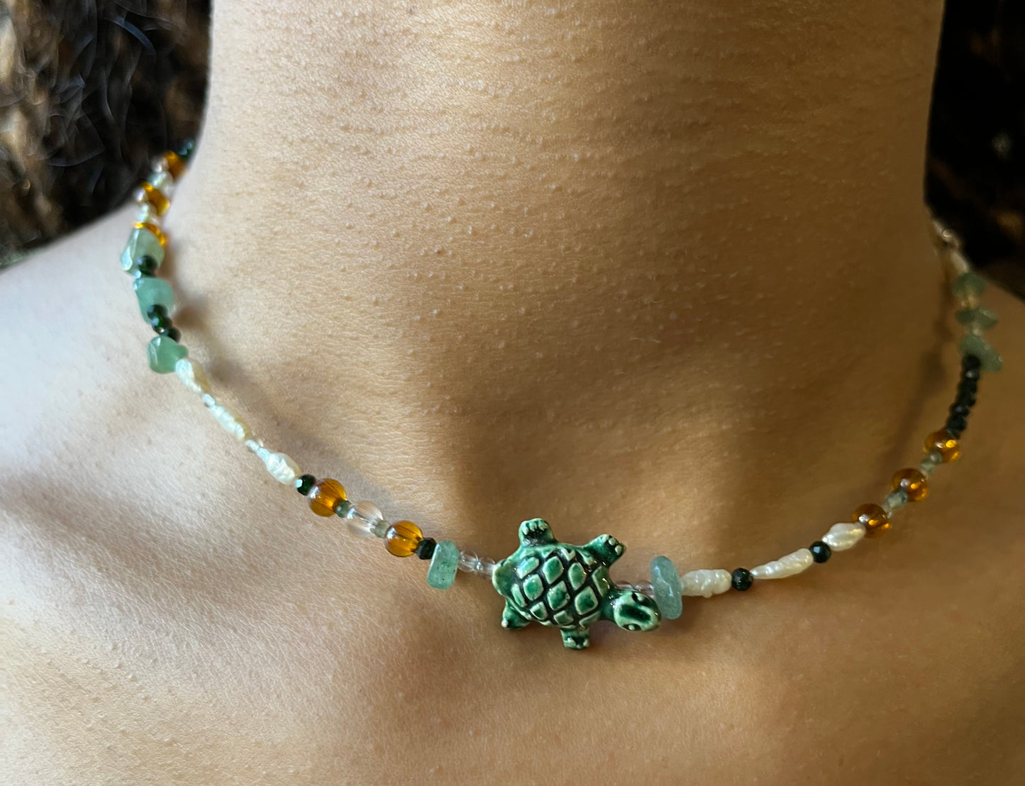 Halskette mit süßer Schildkröte