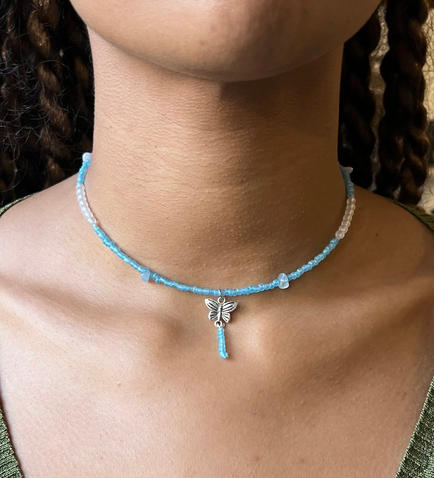 Halskette mit Schmetterling Charm