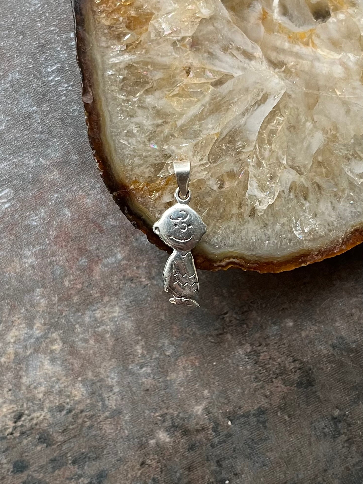 Peanuts Charlie Brown Anhänger 925 Silber