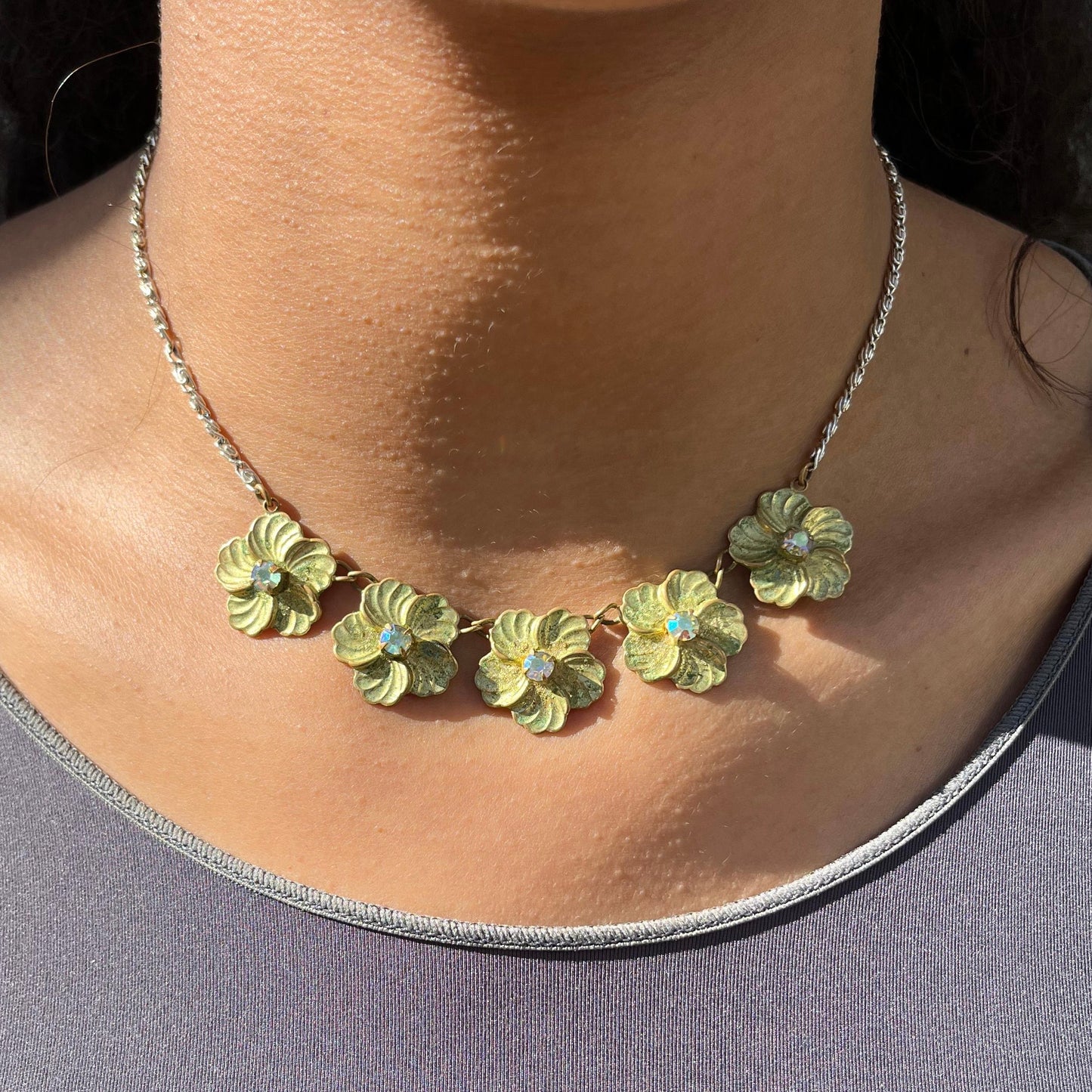 Vintage Blüten Kette