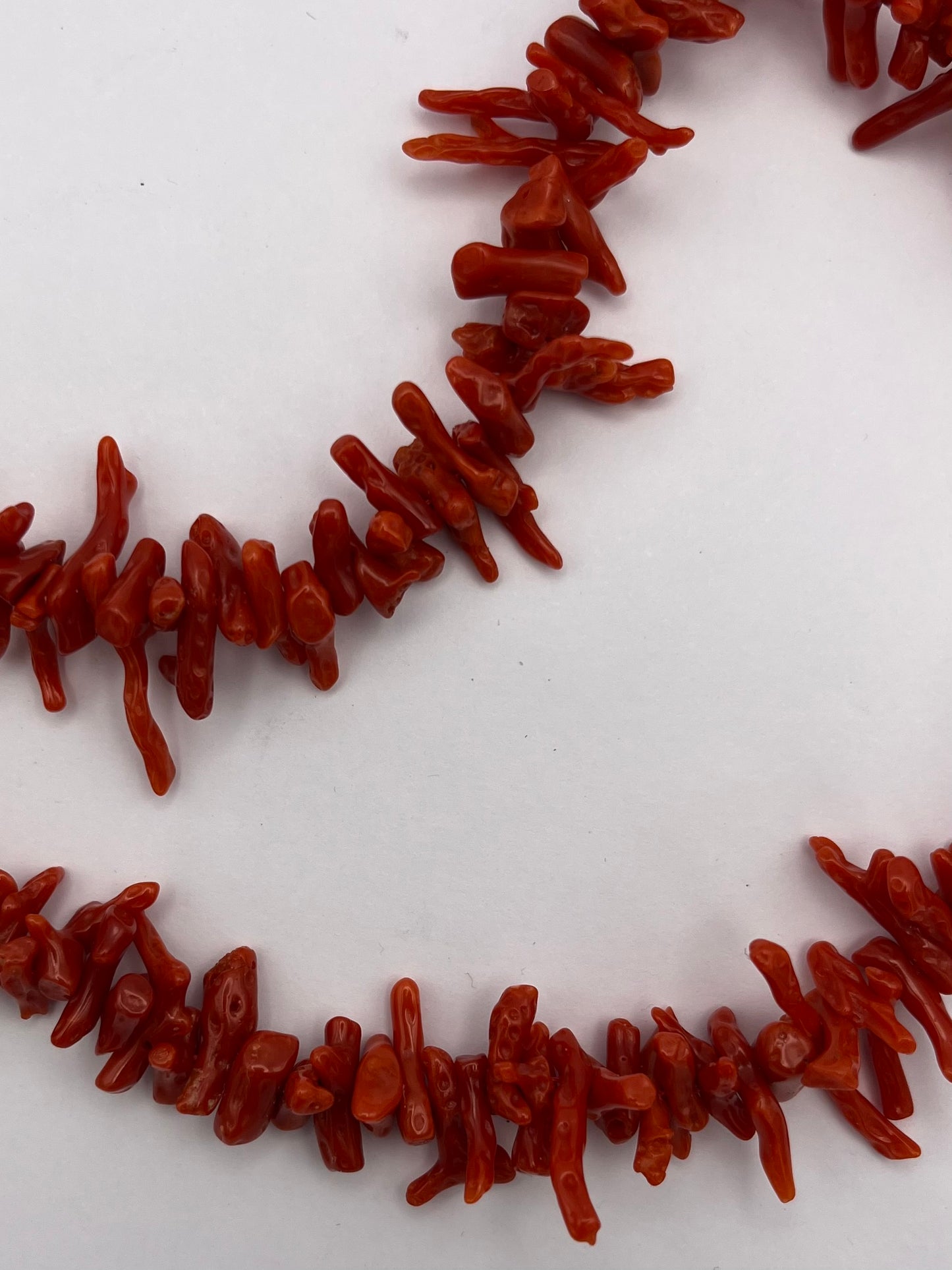 Rote Vintage Korallen-Kette