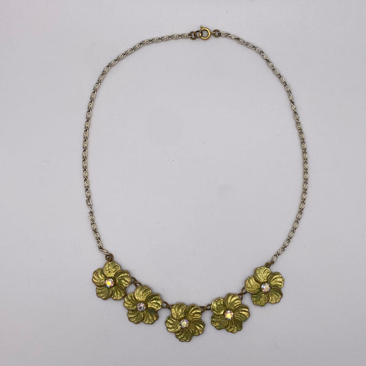 Vintage Blüten Kette