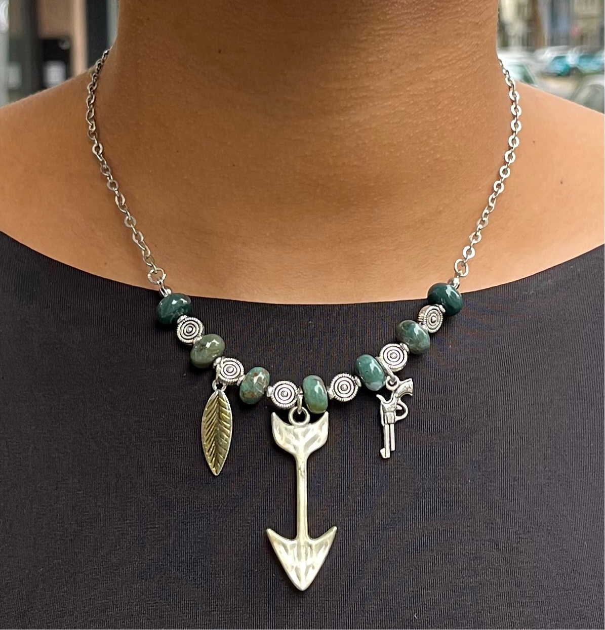 Halskette Handmade mit Charms