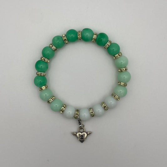Armband mit Herzschloss-Anhänger