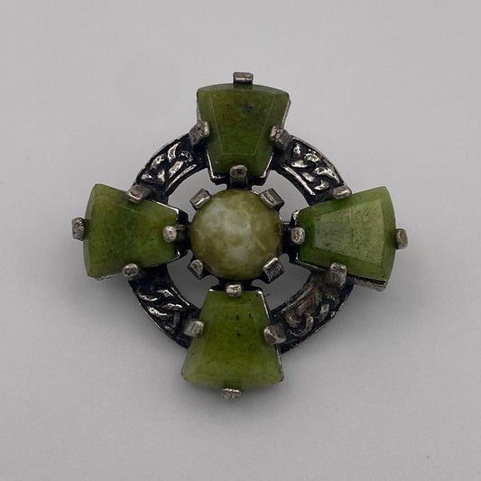 Vintage Keltische Kreuz Brosche – Miracle, ca. 1960er–70er Jahre