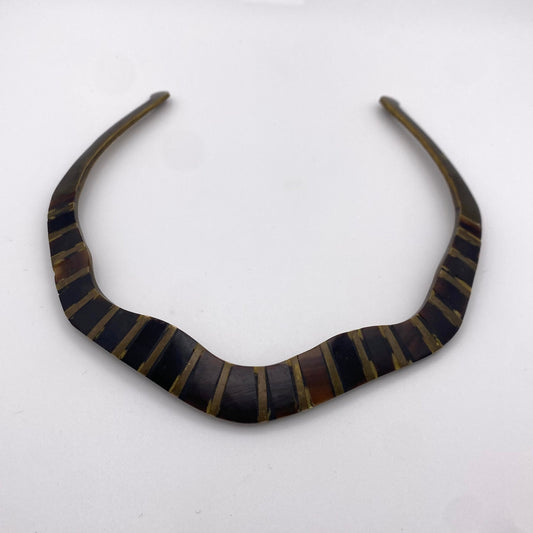 Halsreif/ Kette aus Messing