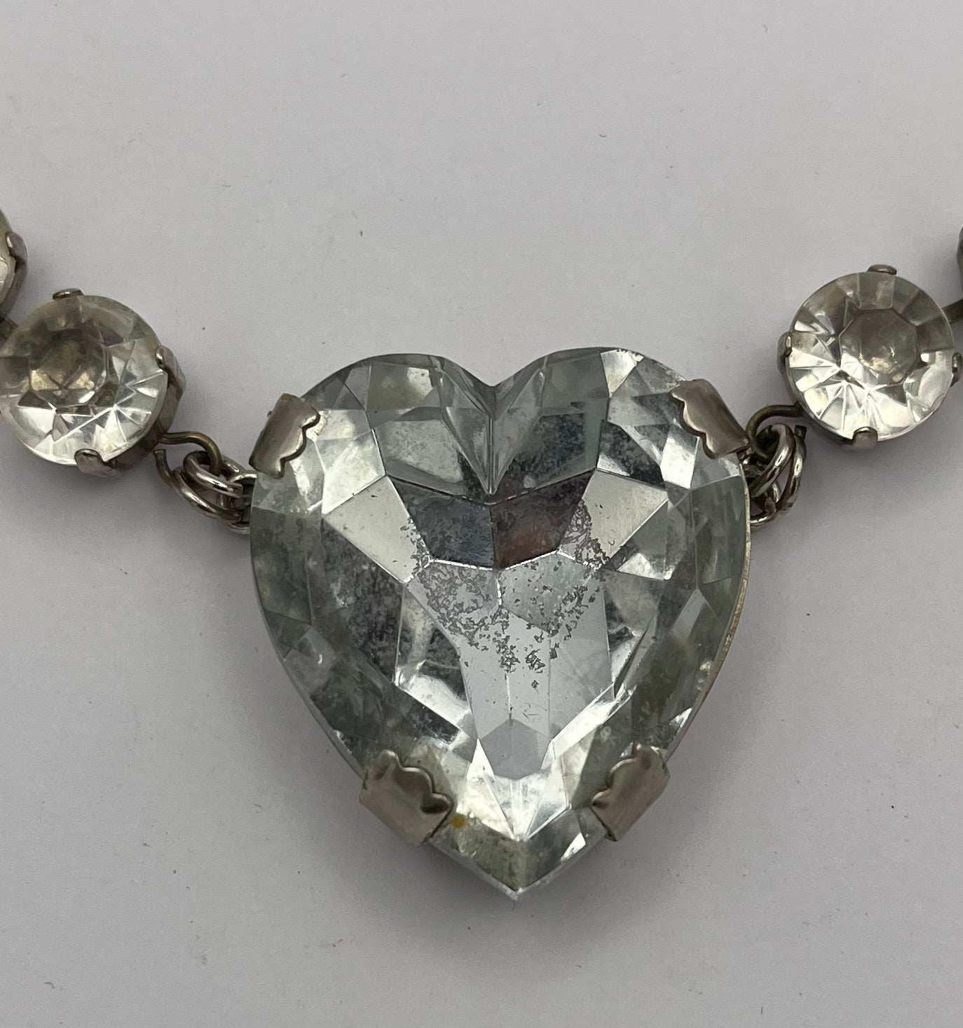 Y2K Kette mit Glitzersteinen