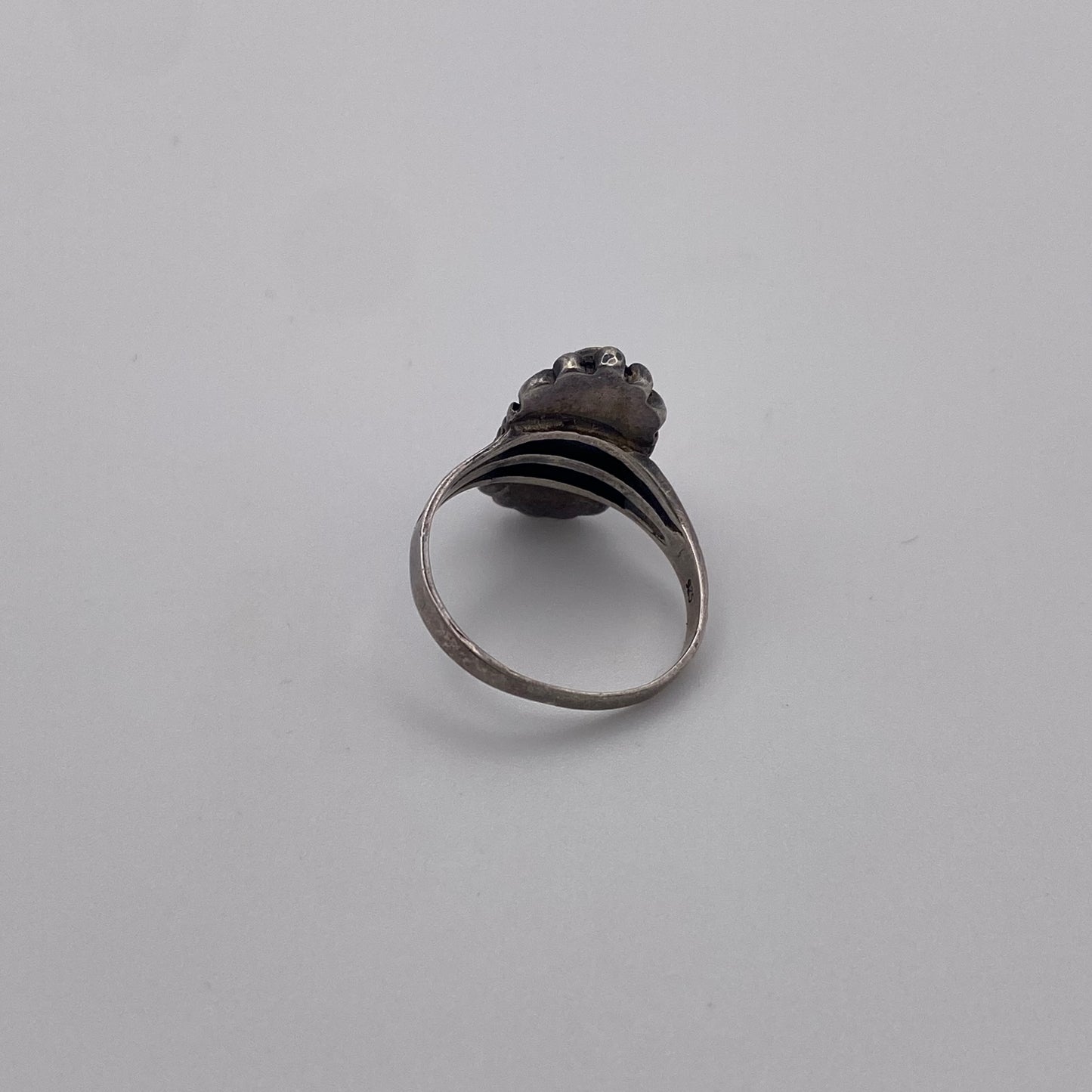 Vintage Ring mit Perlmutt 925 Silber