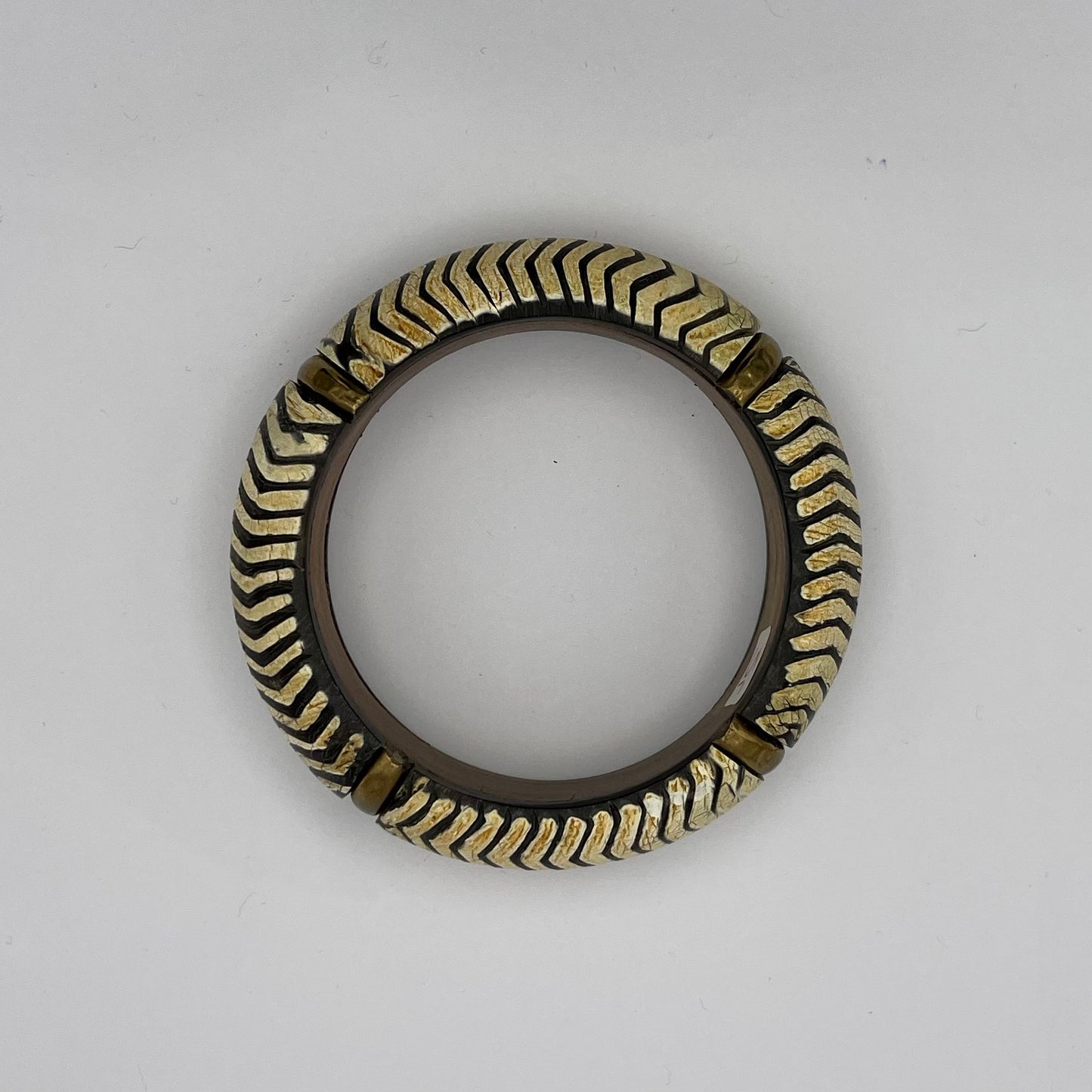 Vintage Armreif Schwarz-Weiß