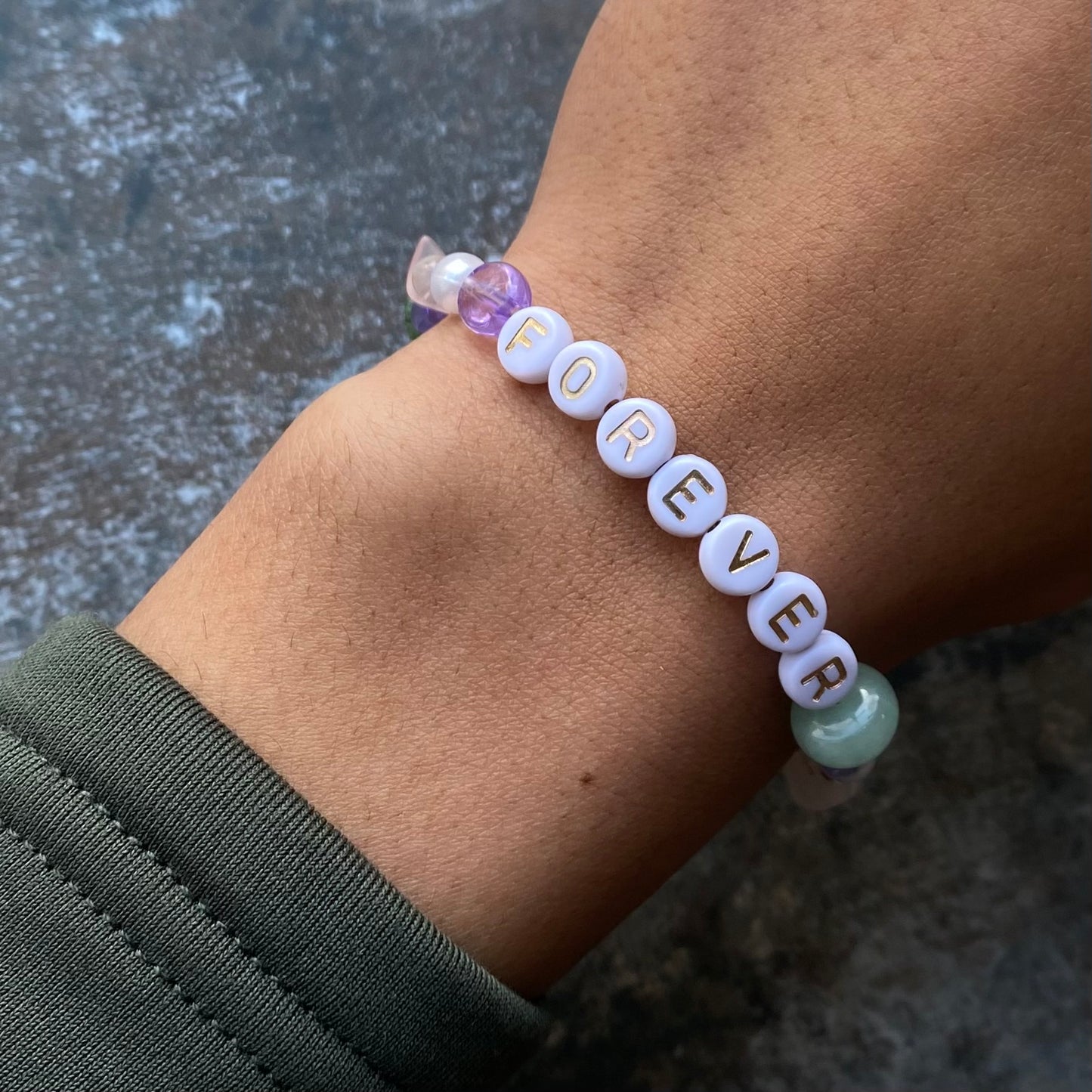 Handgemachtes Armband ,FOREVER‘