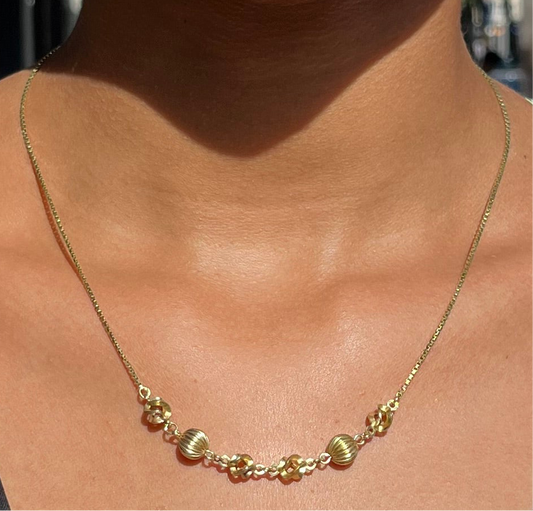 Vintage Kette + passendes Armband American Double