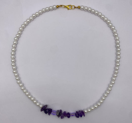 Handgemachte Halskette ‚Amethyst Dream‘