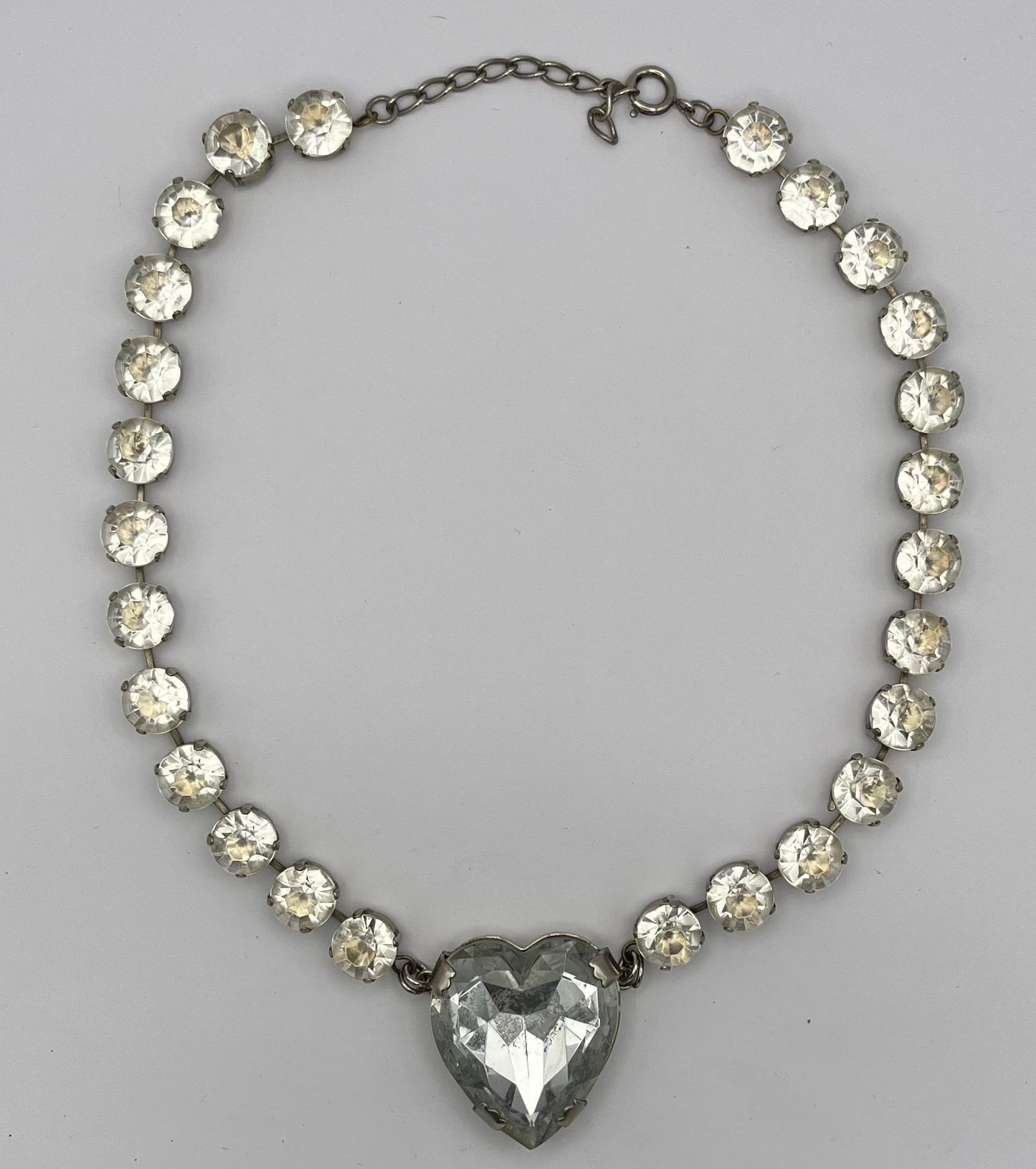 Y2K Kette mit Glitzersteinen