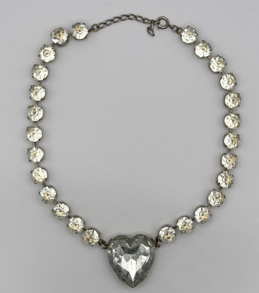 Y2K Kette mit Glitzersteinen